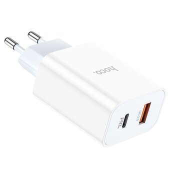 СЗУ HOCO C97A PD20W+QC3.0 charger(EU) (белый) 