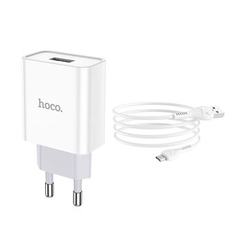  СЗУ HOCO C81A Asombroso single port Micro (белый) 