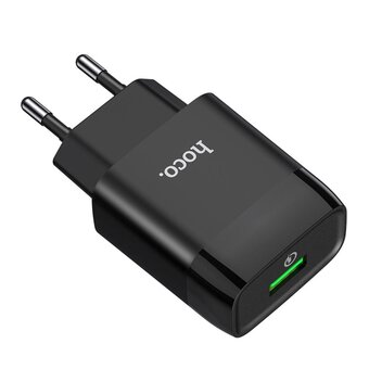  СЗУ HOCO C72Q Glorious single port QC3.0 charger(EU) (черный) 