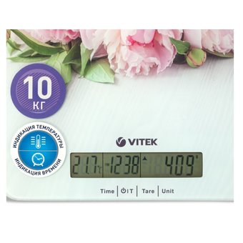  Весы кухонные Vitek VT-2414 (MC) цветы 