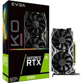  Видеокарта EVGA GeForce RTX 2060 KO Ultra Gaming (06G-P4-2068-KR) 