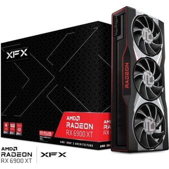  Видеокарта XFX AMD Radeon RX 6900XT RX-69XTMAQFD 16GB GDDR6 256bit HDMI 2xDP BLK 