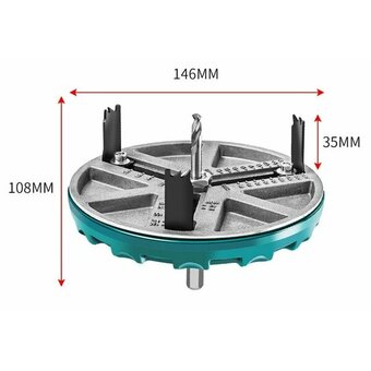  Пила кольцевая регулируемая Vertex Tools 0282-45-130 45-130мм 