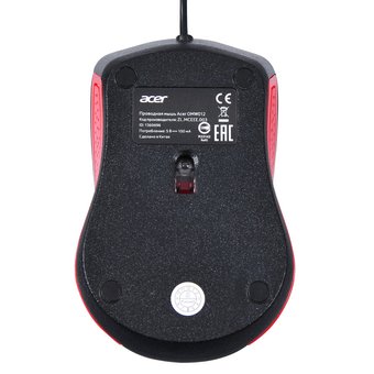  Мышь Acer OMW012 (ZL.MCEEE.003) черный/красный 