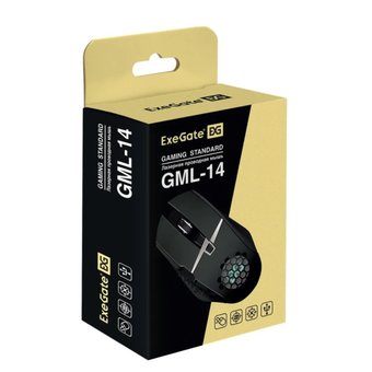  Мышь Exegate Gaming Standard Laser GML-14, черная 