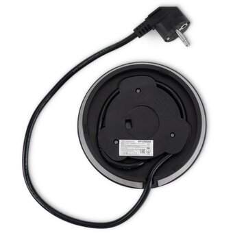  Электрочайник Hyundai HYK-S8408 1.7л. серебристый матовый/черный 