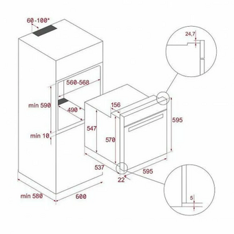  Духовой шкаф Teka HLB 8600 White 