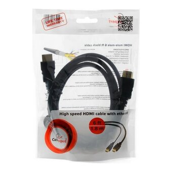  Кабель Cablexpert CC-HDMI4-6 HDMI v1.4 19M/19M 1.8м черный 