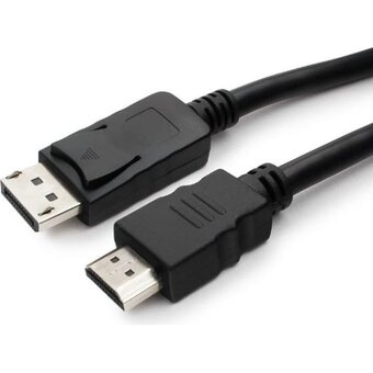  Кабель Cablexpert CC-DP-HDMI-7.5M DisplayPort--HDMI 20M/19M 7.5м черный 