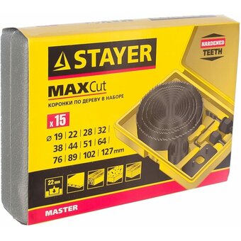  Набор коронки по дереву STAYER Master 29600-H15 