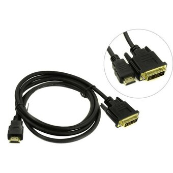  Кабель ExeGate EX284894RUS HDMI-DVI EX-CC-HDMIM-DVIM-3.0 (19M/19M, single link, 3м, позолоченные контакты) 