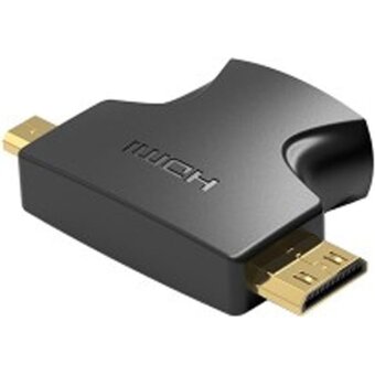  Адаптер-переходник Vention AGFB0 HDMI 19F/Mini HDMI+Micro HDMI 