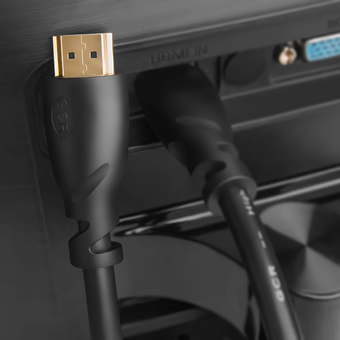  Кабель Greenconnect Premium GCR-51765 HDMI 2.0 HDR Ultra HD 4K60 Hz/ 5K30Hz 3D 0.5m черный 