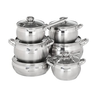  Набор кастрюль Daniks SD-6 204074 6пр 1.9/2.9/3.9л 
