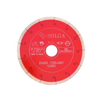  Диск алмазный Solga Diamant Hard Ceramics 20010231 сплошной керамогранит 230мм/25,4 