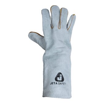  Краги сварщика Jeta Safety JWK1401-XL удлиненные 40см с подкладкой 
