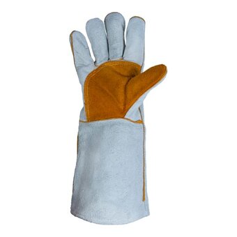  Краги сварщика Jeta Safety JWK1401-XL удлиненные 40см с подкладкой 