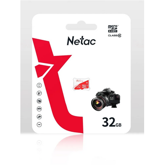  Карта памяти microSDHC Netac P500 Eco NT02P500Eco-032G-S 32GB (без SD адаптера) 
