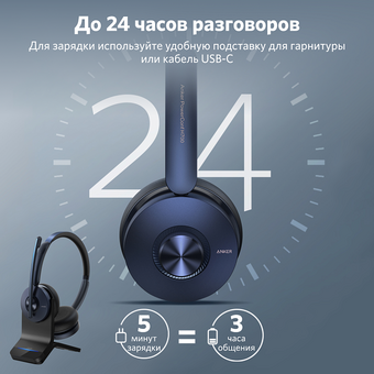  Bluetooth-гарнитура ANKER Powerconf H700 A3510 BL (ANK-A3510032-BL) 