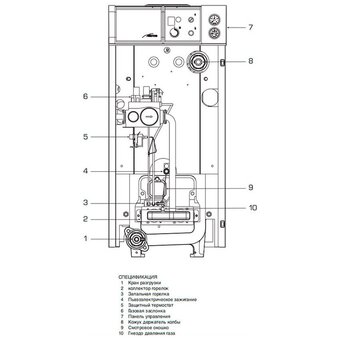  Конвекционный газовый котел BAXI Slim EF 1.22, одноконтурный, 22кВт 