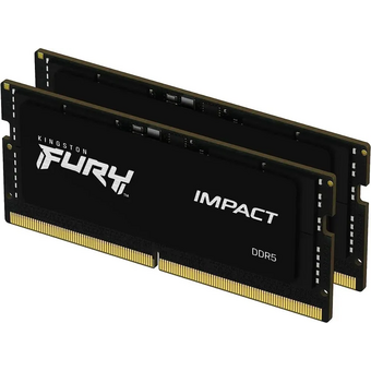  ОЗУ Kingston Fury Impact PnP KF556S40IBK2-64 64GB 5600MT/s DDR5 CL40 SODIMM (Kit of 2) 