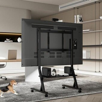  Подставка для телевизора Ultramounts UM306B черный 45"-90" макс.60кг напольный мобильный 