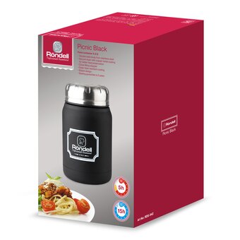  Термос для еды Rondell Black Picnic RDS-942BK черный 