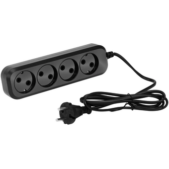  Сетевой удлинитель SunWind SW-PE41-B 1.5м 4 розетки черный 