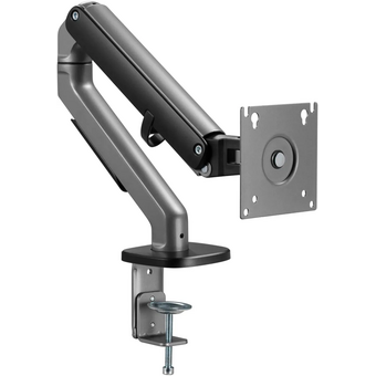  Кронштейн для мониторов Ultramounts UM 734BL серый/черный 17"-27" макс.7кг крепление к столешнице поворот и наклон 