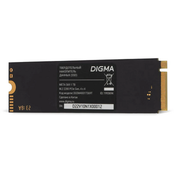  SSD Digma Meta S69 DGSM4001TS69T PCIe 4.0 x4 1TB M.2 2280 