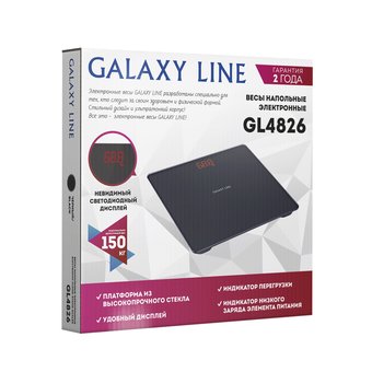  Весы напольные GALAXY GL 4826 черный 