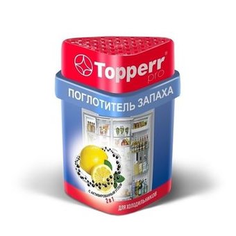  Поглотитель запаха для холодильников Topperr Лимон/Уголь (3116) 