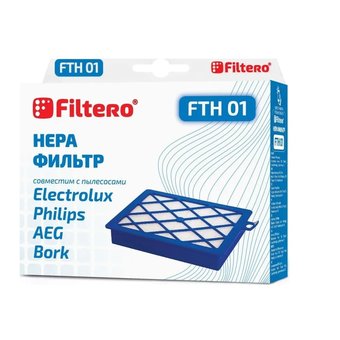  HEPA фильтр Filtero FTH 01 для пылесосов Electrolux, Philips, 1 шт 