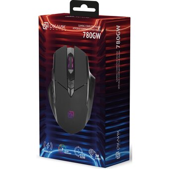  Мышь OKLICK 780GW черный 