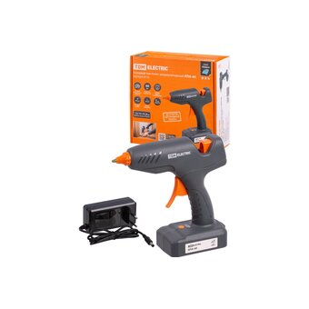  Клеевой пистолет TDM Алмаз КПА-60 (SQ1024-0110) аккумуляторный, 2,2 А*ч Li-Ion, 60 Вт +ЗУ 