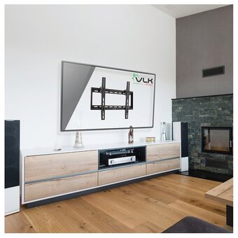  Кронштейн для ТВ VLK TRENTO-34 black (max VESA 400x400 мм, настенный, наклонный, max 40 кг) (51014) 