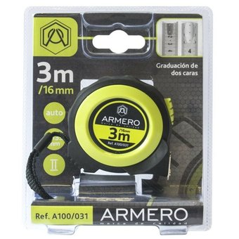  Рулетка ARMERO с автоблокировкой 3м*16мм A100/031 