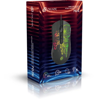  Мышь OKLICK 702G (1902907) черный 