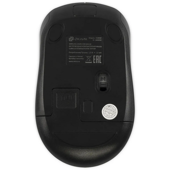  Мышь OKLICK 310MW (1869090) черный/синий 