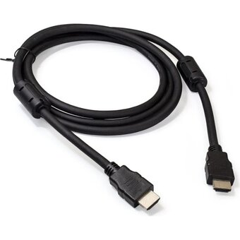  Кабель ExeGate EX287723RUS HDMI EX-CC-HDMI2-1.8F (19M/19M, v2.0, 1,8м, 4K UHD, Ethernet, ферритовые кольца, позолоченные контакты) 