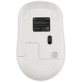  Мышь OKLICK 310MW (1869094) белый/синий 