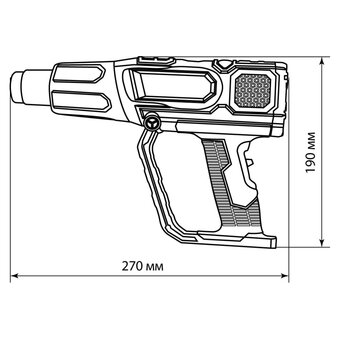  Технический фен TDM ТФ-02 Алмаз (SQ1029-0102) 2000 вт, 9 предм. кейс 