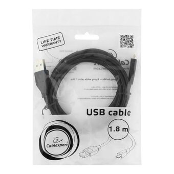  Кабель Gembird PRO CCP-mUSB2-AMBM-6 USB 2.0 1.8м А-microB (5 pin) позол.конт., пакет 