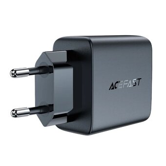  СЗУ ACEFAST A49 AF-A49-BK PD35W GaN (USB-C+USB-C) dual port charger EU Black 