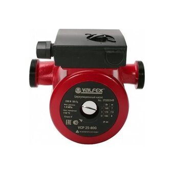 Циркуляционный насос Valfex VCP 25-80G RS25/8G-180 180мм с гайками 