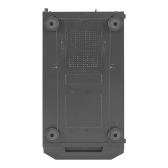  Корпус ExeGate EVO-8227 EX295765RUS Miditower (ATX, без БП, 2*USB+1*USB3.0+HD Audio, черный, 3 вент. с RGB подсветкой, бок. панель - зак. стекло) 