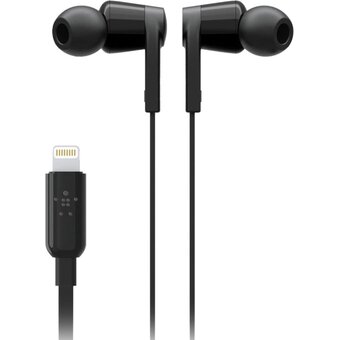  Наушники Belkin Soundform Headphones with Lightning Connector Black (G3H0001btBLK) 