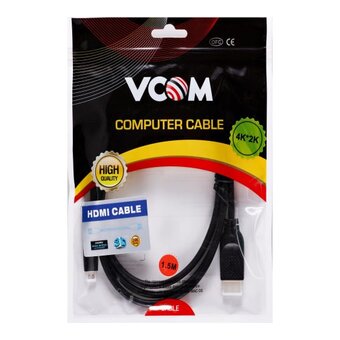  Кабель VCOM CG587-1.5M HDMI-19M -MicroHDMI-19M ver 2.0 1.5m 