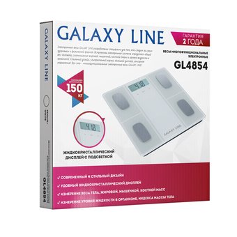  Весы напольные GALAXY GL 4854 белый 