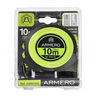  Рулетка ARMERO с автоблокировкой 10м*25мм A100/102 